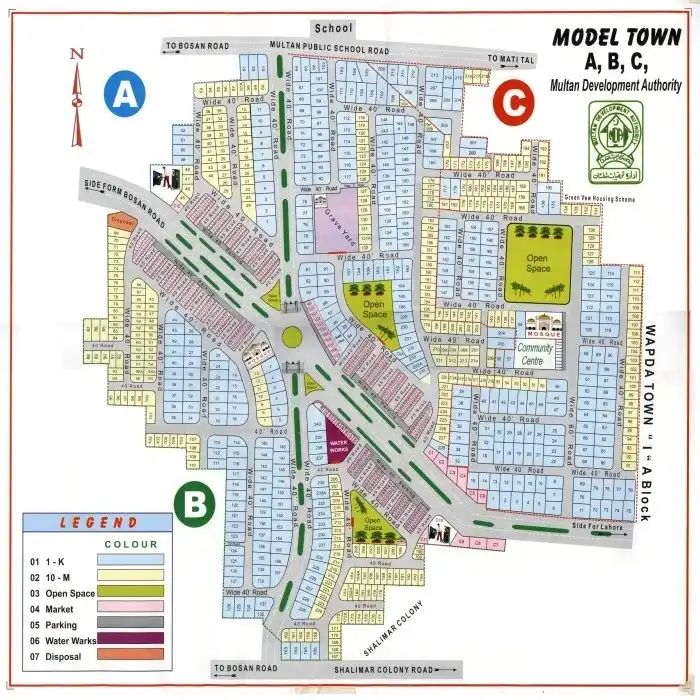 Model Town Multan Development Status